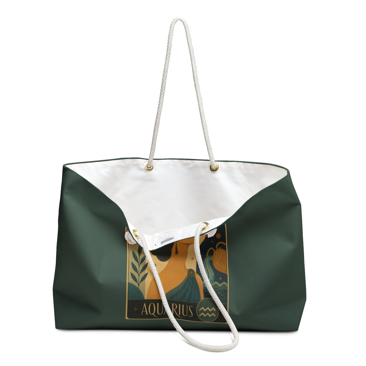 Tote, Weekender Travel Bag - Retro Aquarius Zodiac