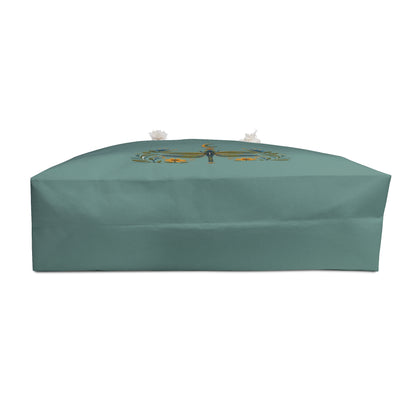 Tote, Weekender Travel  Bag - Boho Embroidered Dragonfly