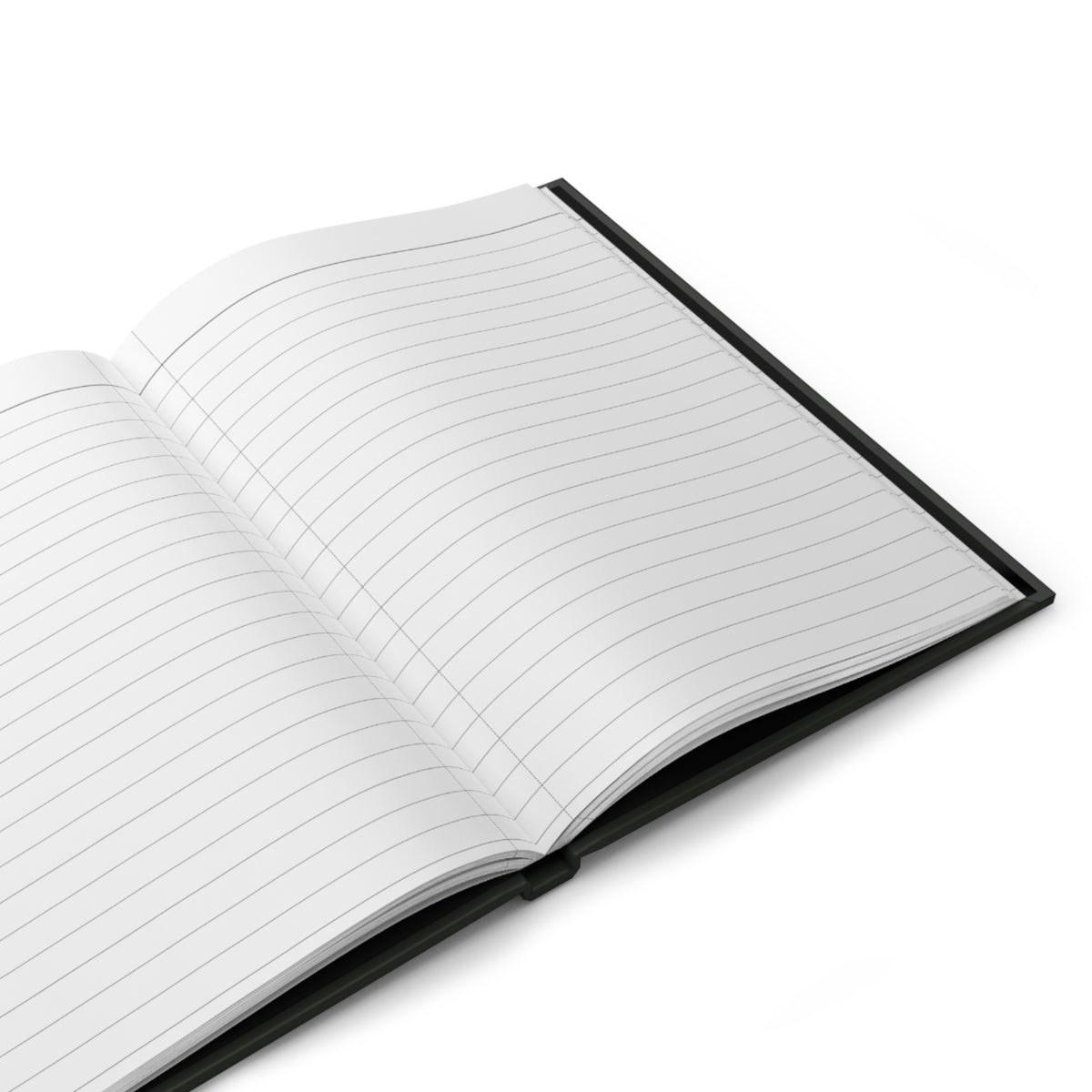 Journal Notebook, Hardcover Lined - Large Luna Moth, Black Framing