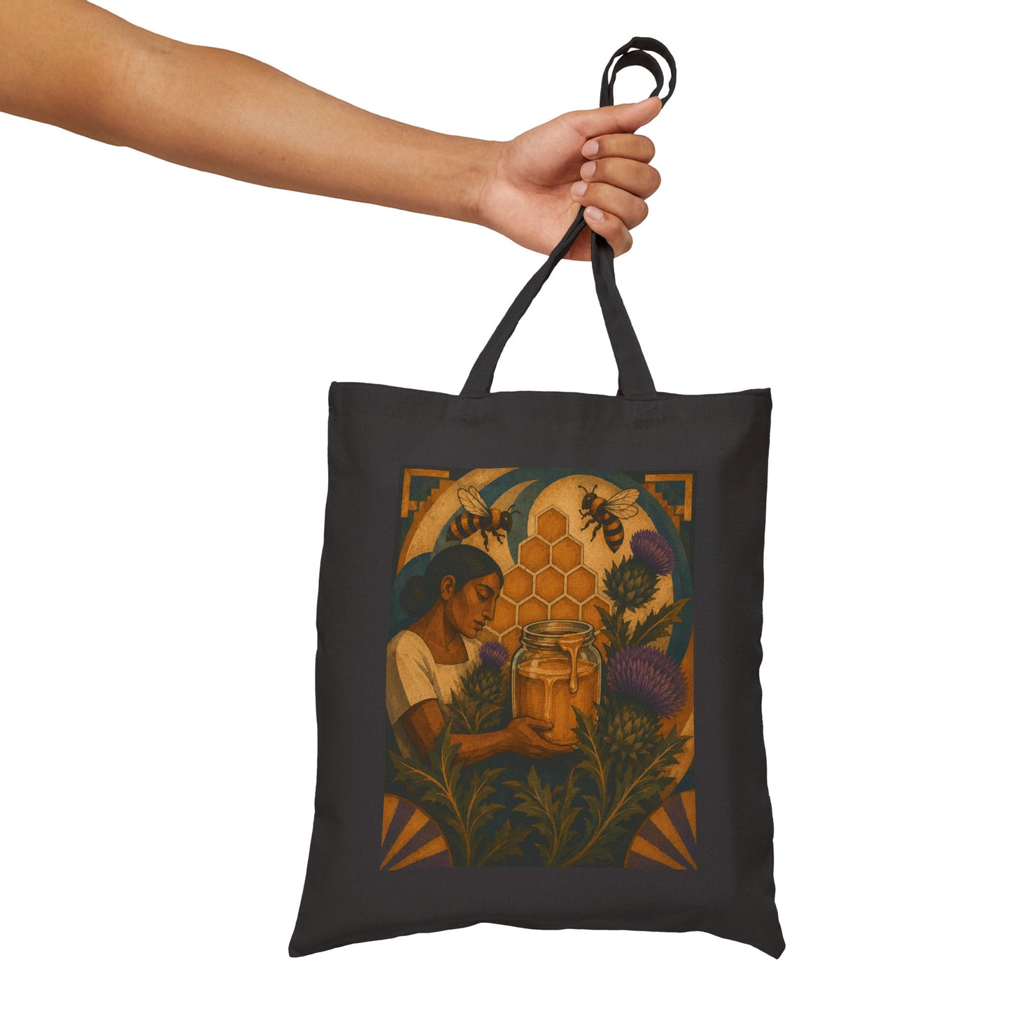 Honey & Thistles Meets 1930s Mexico Canvas Tote Bag