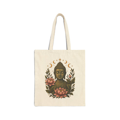 Tote, Canvass bag - Boho Buddha Lotus