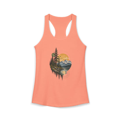 Tank Top, Racerback - Mountain Lake