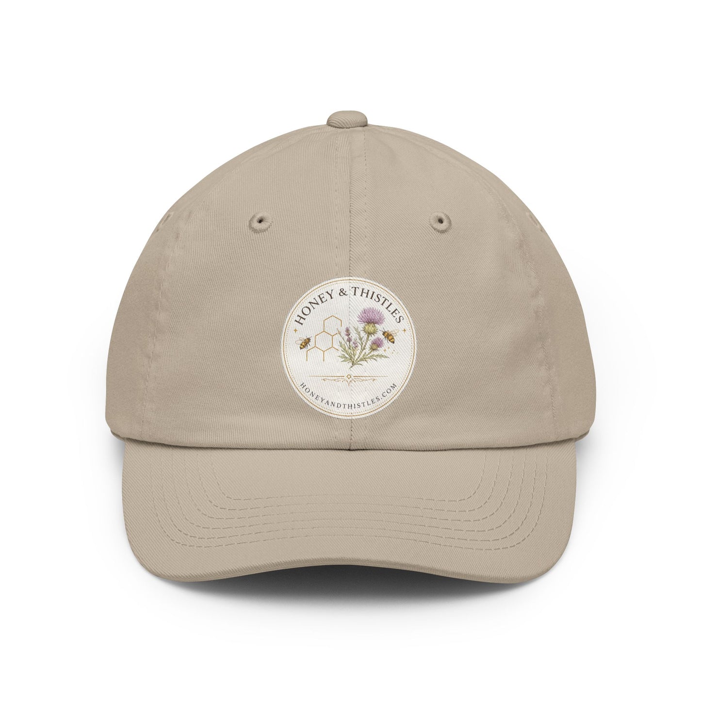 Floral Thistle Dad Hat — Honey & Thistle Botanical Embroidered Cap