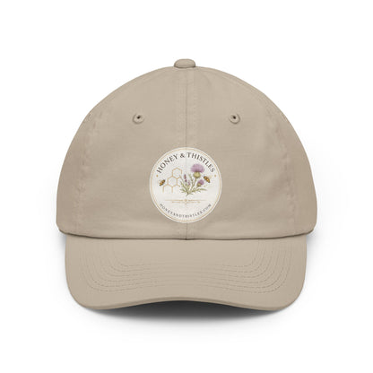 Floral Thistle Dad Hat — Honey & Thistle Botanical Embroidered Cap