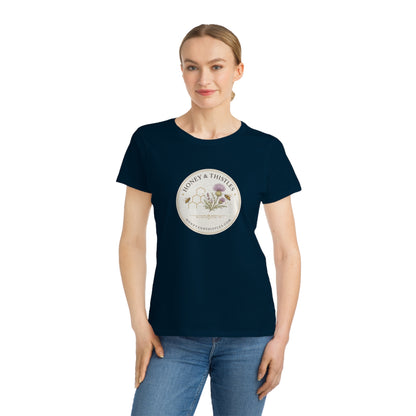 Honey & Thistles Floral Logo T-Shirt