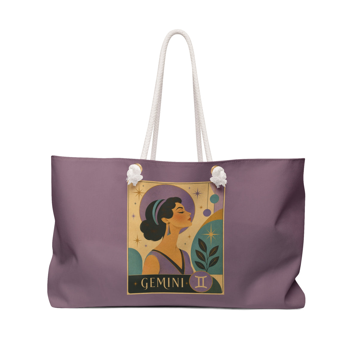 Tote, Weekender Travel Bag - Retro Gemini Zodiac