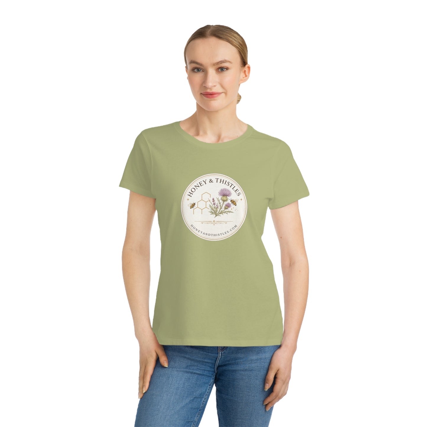 Honey & Thistles Floral Logo T-Shirt