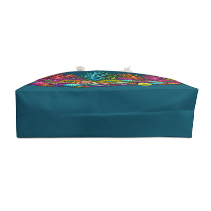 Coral Reef Weekender Bag — Colorful Ocean Beach Travel Tote
