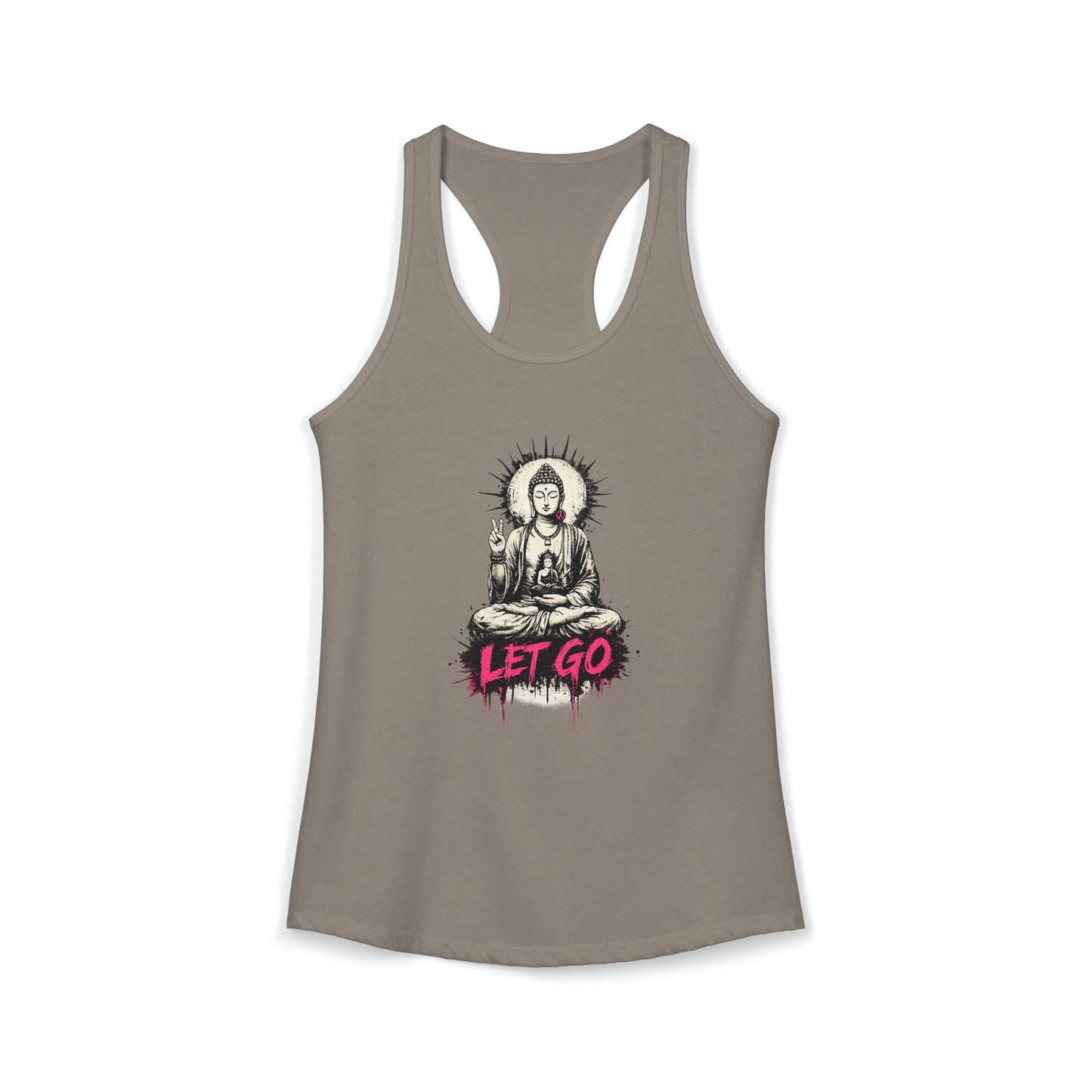 Buddha Let Go Racerback Tank