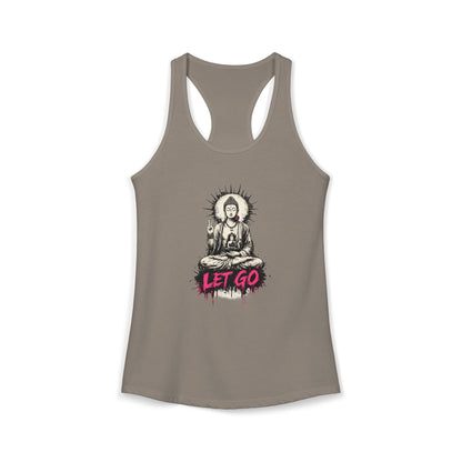 Buddha Let Go Racerback Tank