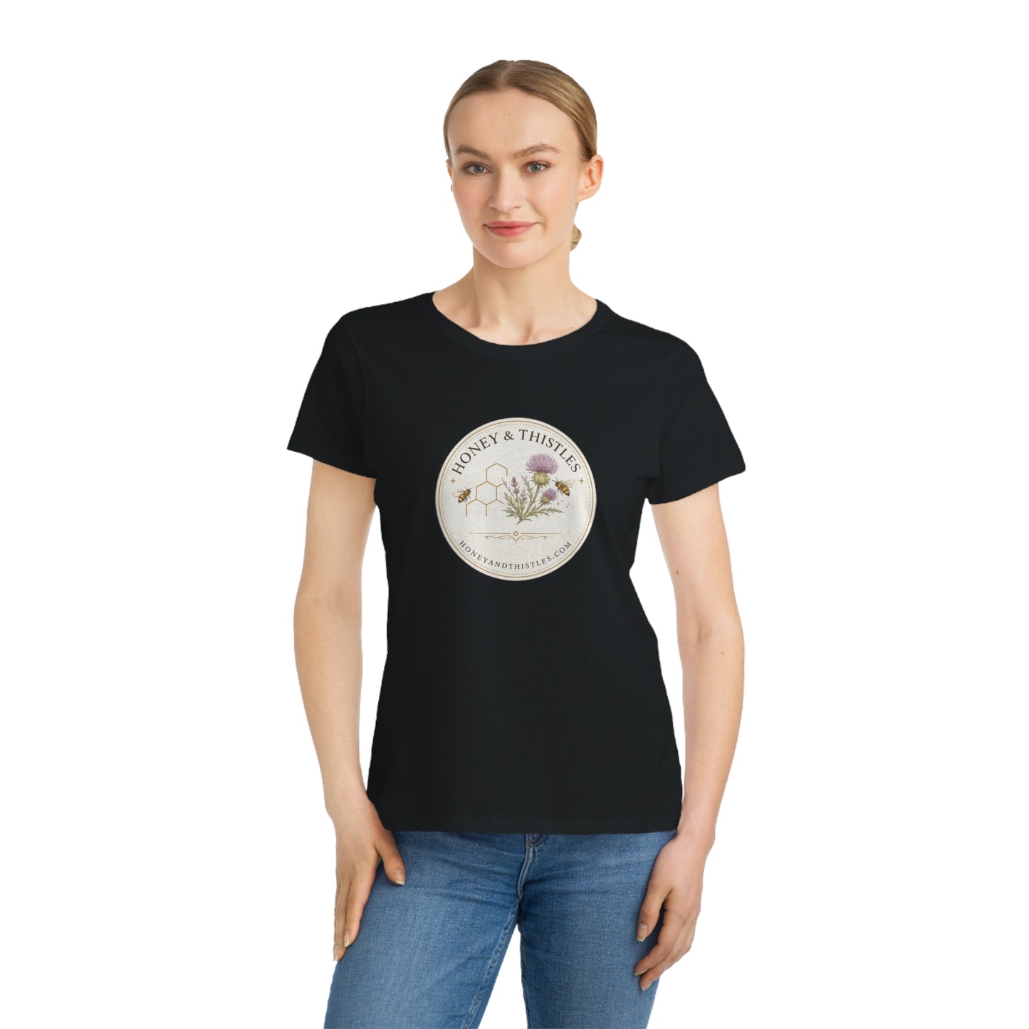 Honey & Thistles Floral Logo T-Shirt