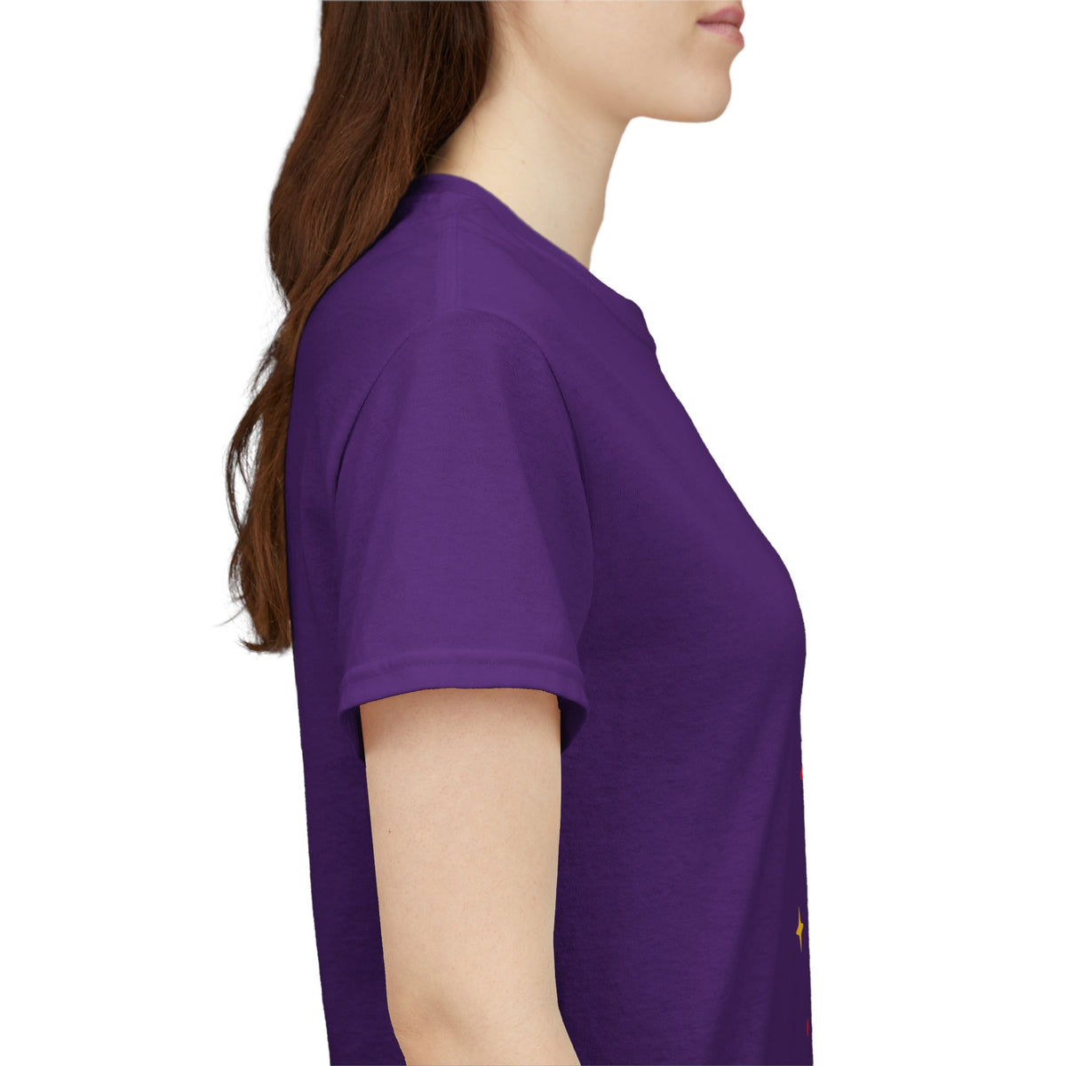 T-Shirt, Short Sleeve Boxy Crewneck - Yellow Tiger