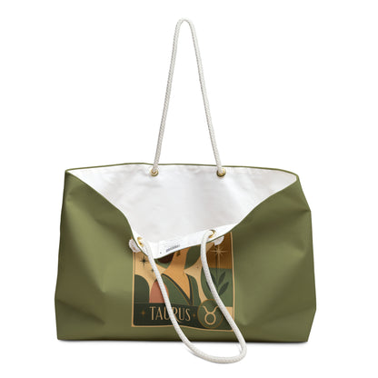 Tote, Weekender Travel Bag - Retro Taurus Zodiac