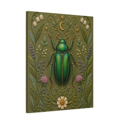 Canvass Art Print - Botanical Scarab