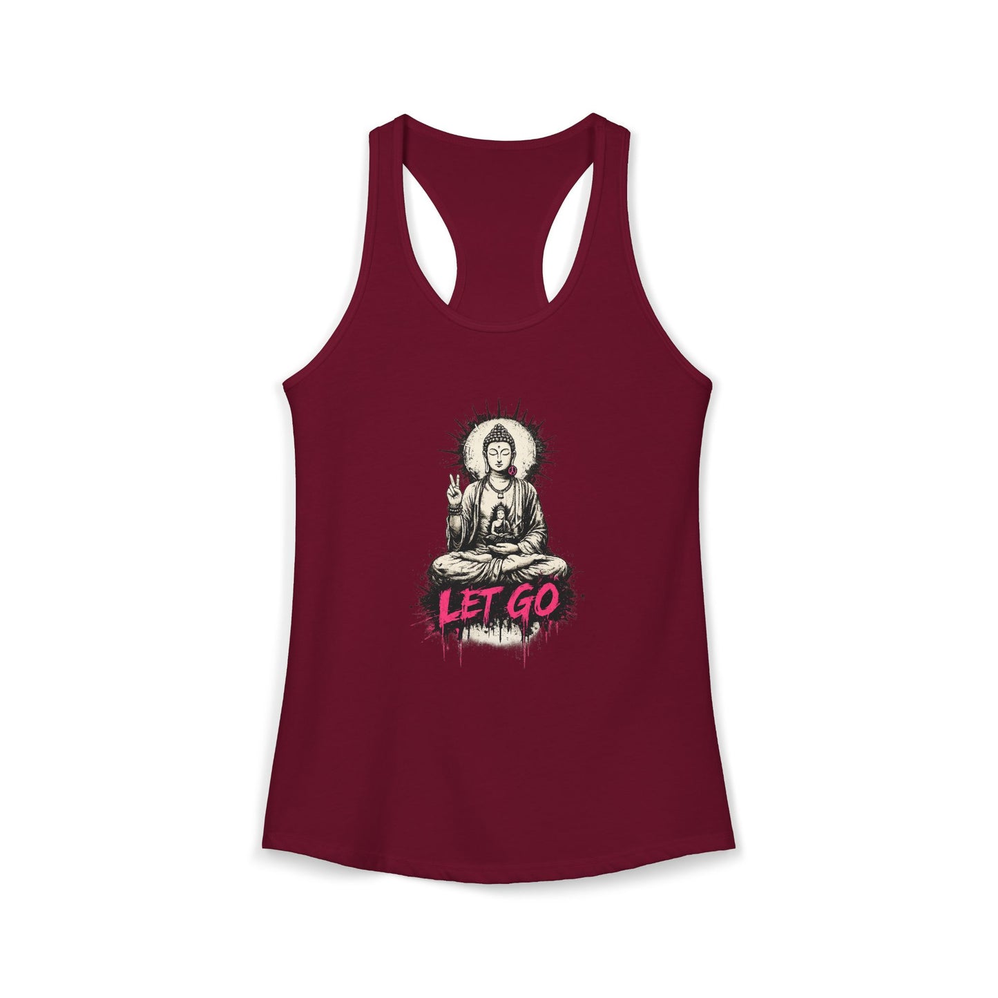 Buddha Let Go Racerback Tank