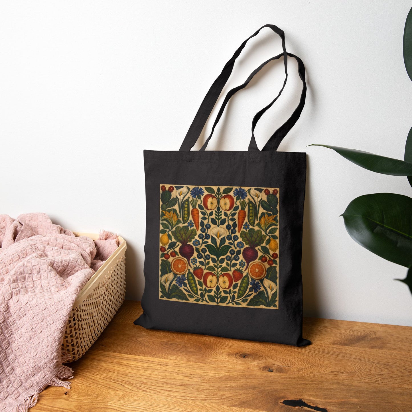 Frida and Diego at a Farmers Market Canvas Tote Bag