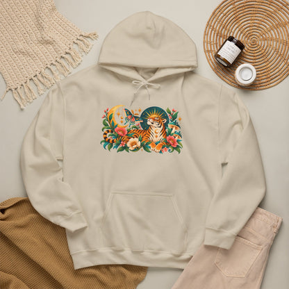 Hoodie - Tiger Moon Vintage Floral