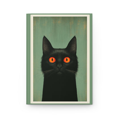 Journal Notebook, Hardcover Lined - Black Cat Says What?
