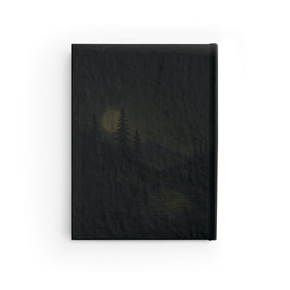 Journal Notebook, Hardcover Blank - Mountain Moon