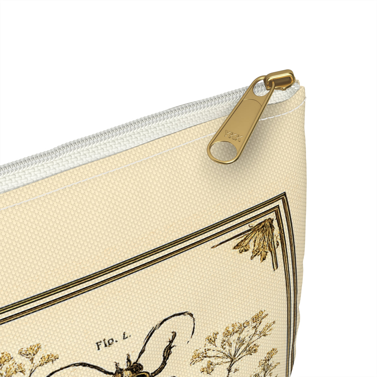 Pouch/Accessory Bag - Vintage Entomology Botanical Beetles