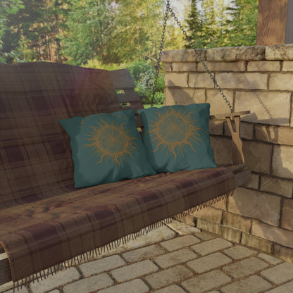 Pillow, Outdoor/Garden - Boho Let the Sunshine In Sunburst