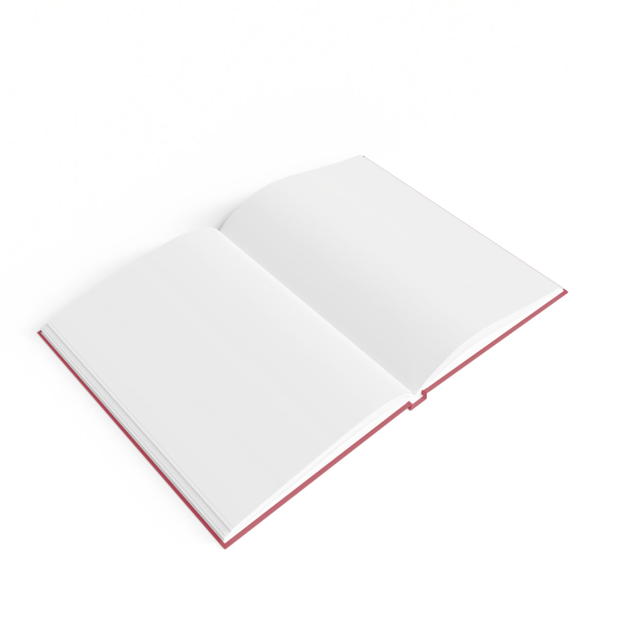 Journal Notebook, Hardcover Blank - Vintage Skeleton Tea Party (pale red)