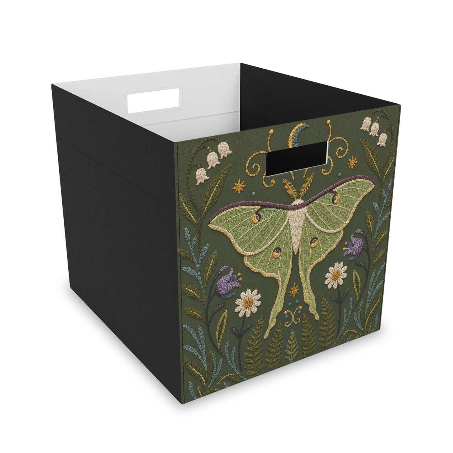 Luna Moth Felt Storage Box