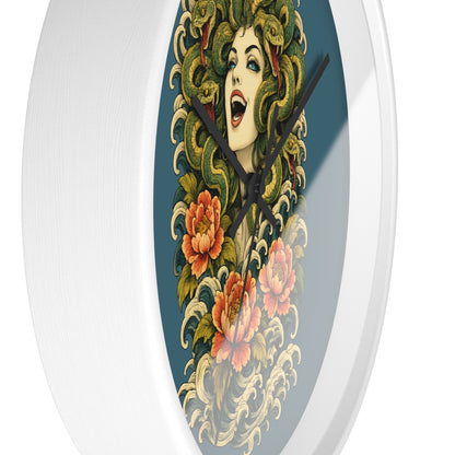 Clock, Wall Acrylic - Medusa Snake Head