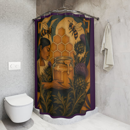 Honey & Thistles 1930s Mexico Shower Curtain