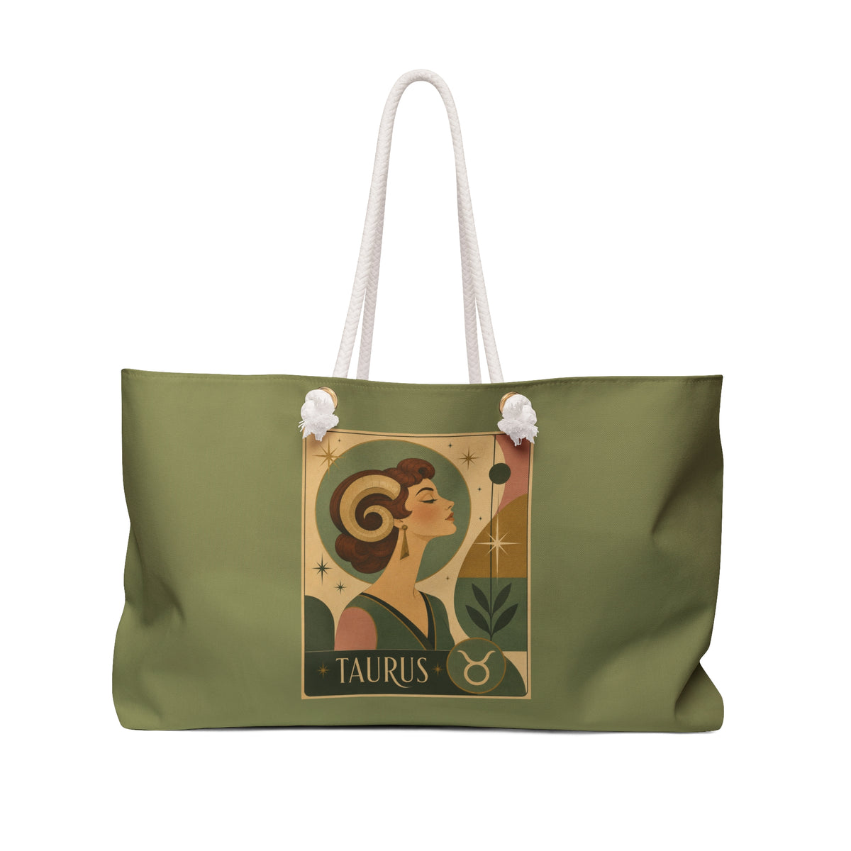 Tote, Weekender Travel Bag - Retro Taurus Zodiac