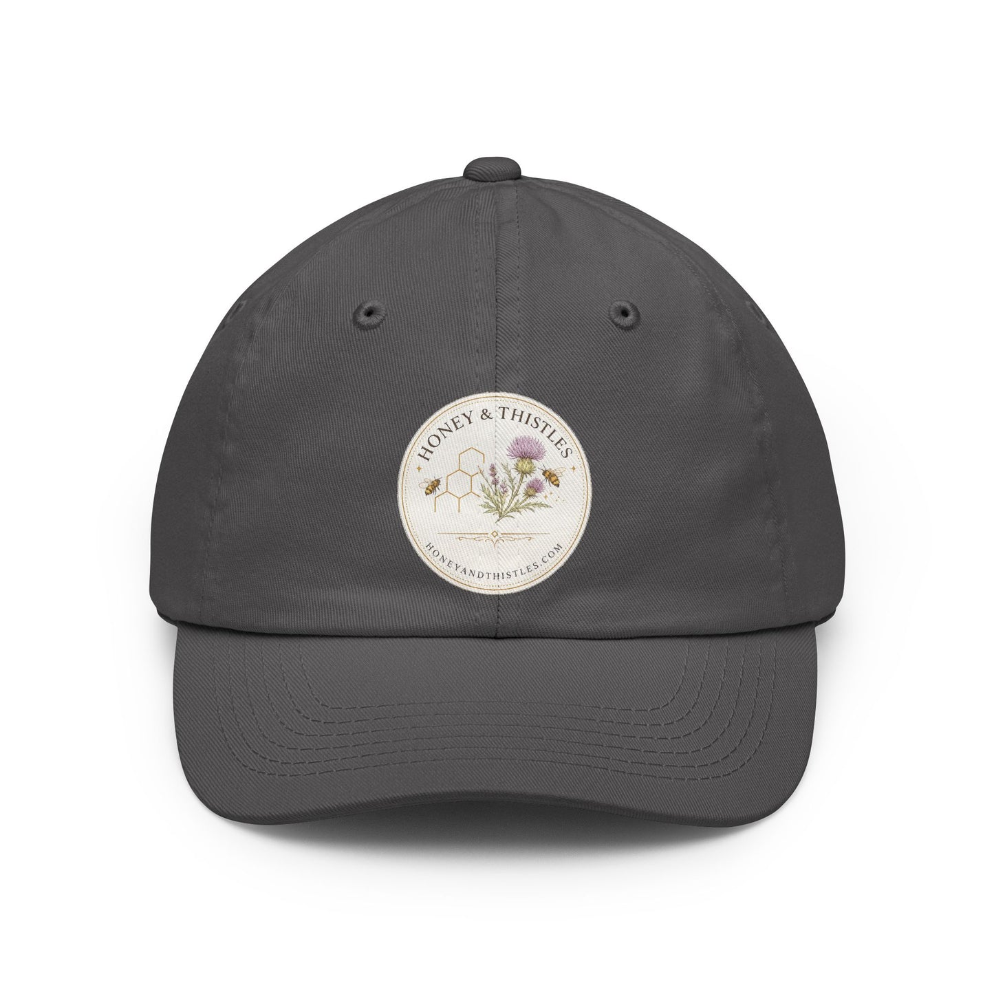 Floral Thistle Dad Hat — Honey & Thistle Botanical Embroidered Cap