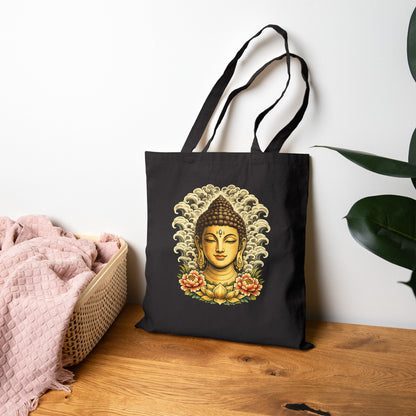 Golden Buddha Canvas Tote Bag