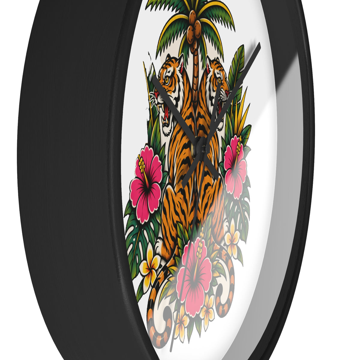 Clock, Wall - Boho Tiger Tiger Bodhi Tree