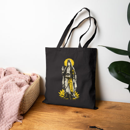 Punk Quan Yin Canvas Tote Bag