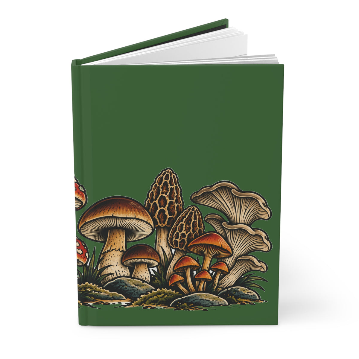 Journal Notebook, Hardcover Lined - Mushroom Forest