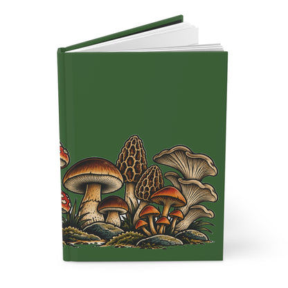 Journal Notebook, Hardcover Lined - Mushroom Forest
