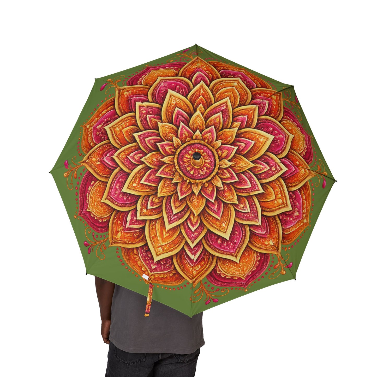 Floral Mandala Foldable Umbrella