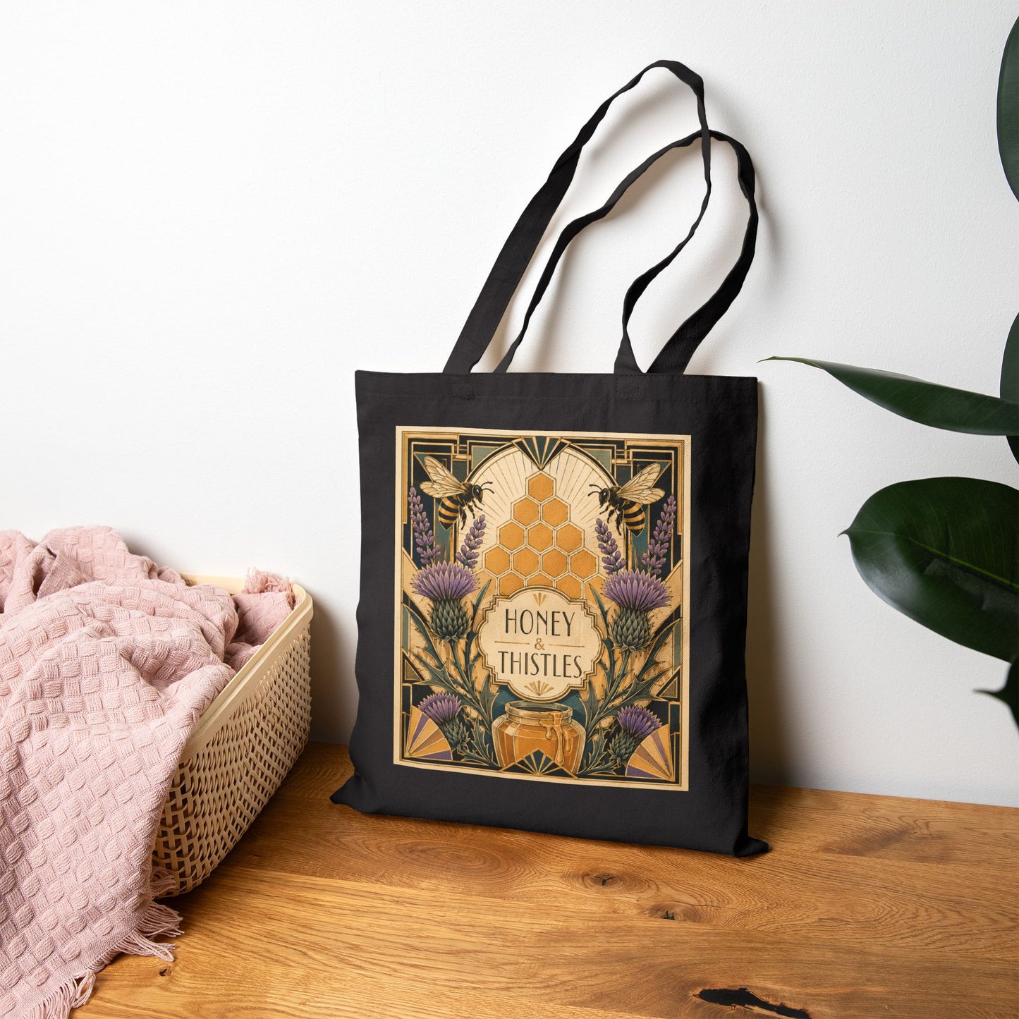 Honey & Thistles a la Gatsby Canvas Tote Bag
