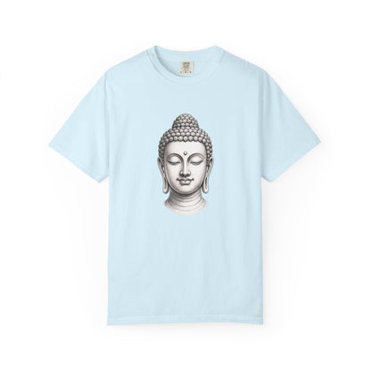 T‑Shirt, Short Sleeve Boxy Crew Neck - Mindful Zen Buddha Head