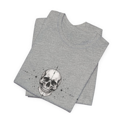 T-Shirt, Short Sleeve Boxy Crew Neck - Skull Geometry