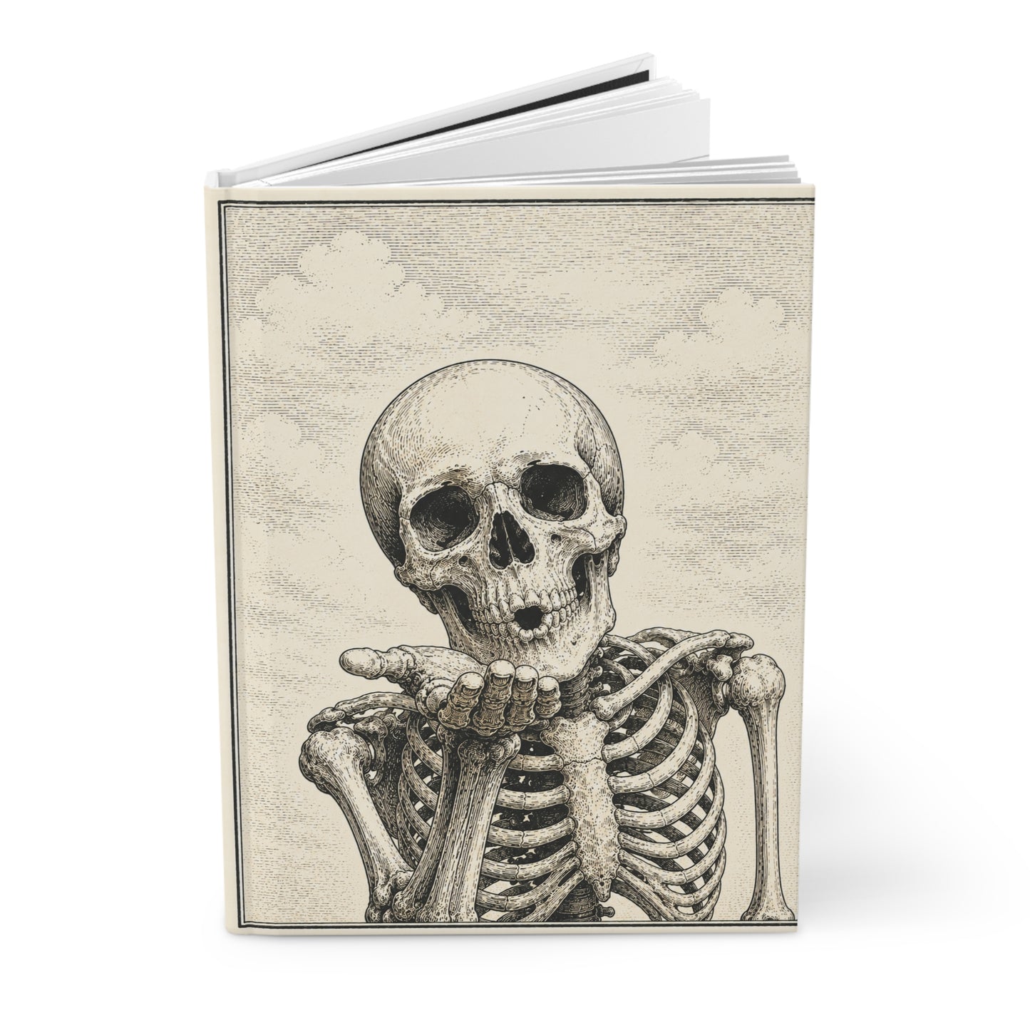 Skeleton Kiss Hardcover Lined Journal