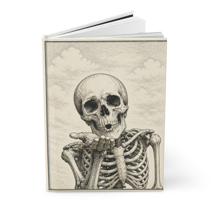 Skeleton Kiss Hardcover Lined Journal