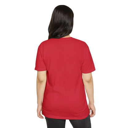 T‑Shirt, Short Sleeve Boxy Crew Neck - Rainbow Planet Cosmic Space