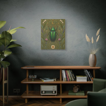 Canvass Art Print - Botanical Scarab