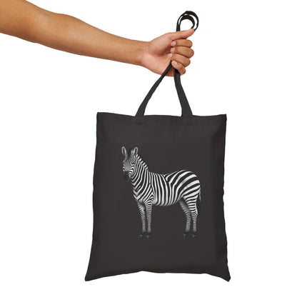 Zebra Canvas Tote Bag