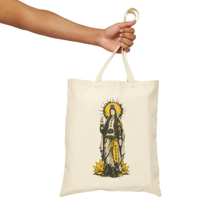 Punk Quan Yin Canvas Tote Bag
