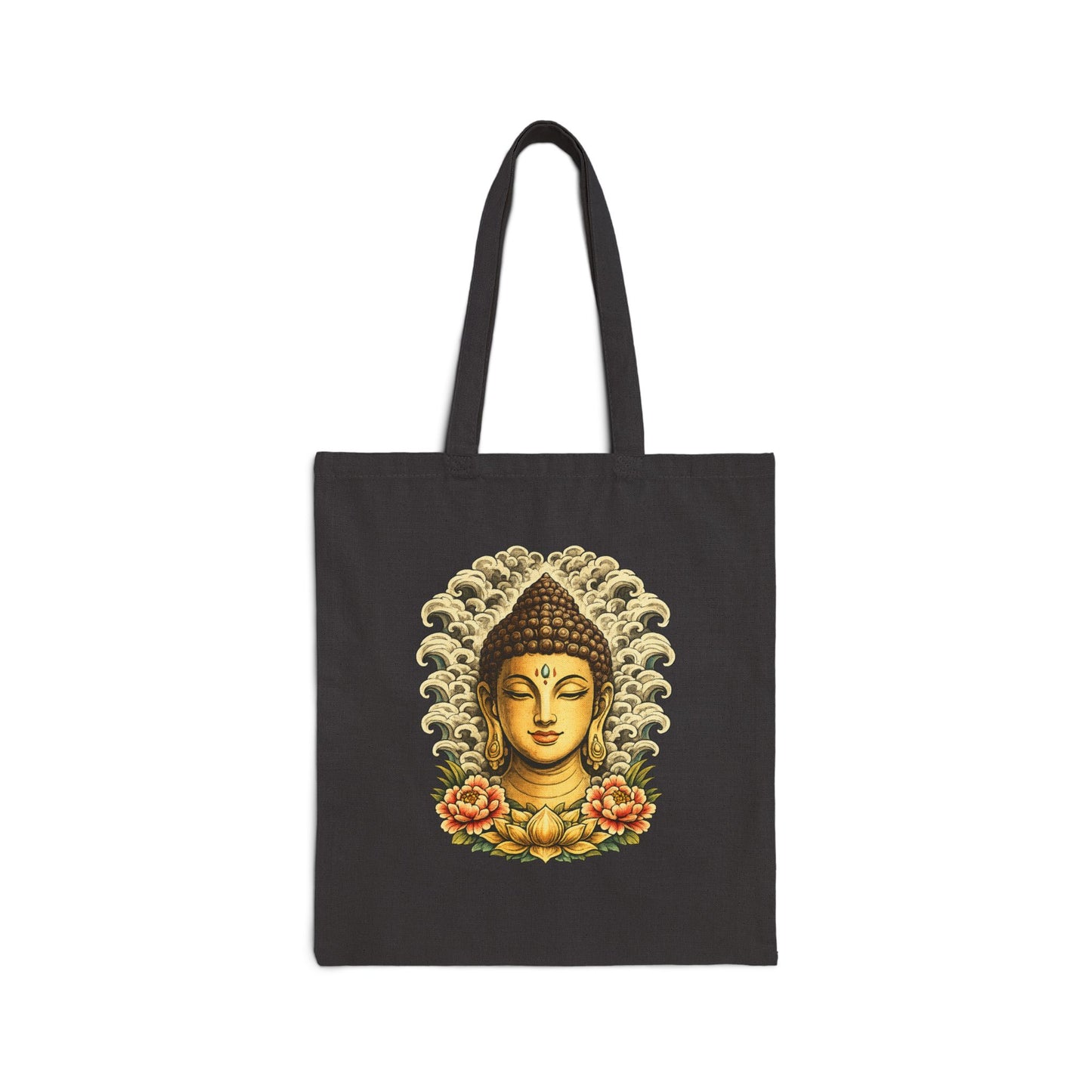 Golden Buddha Canvas Tote Bag