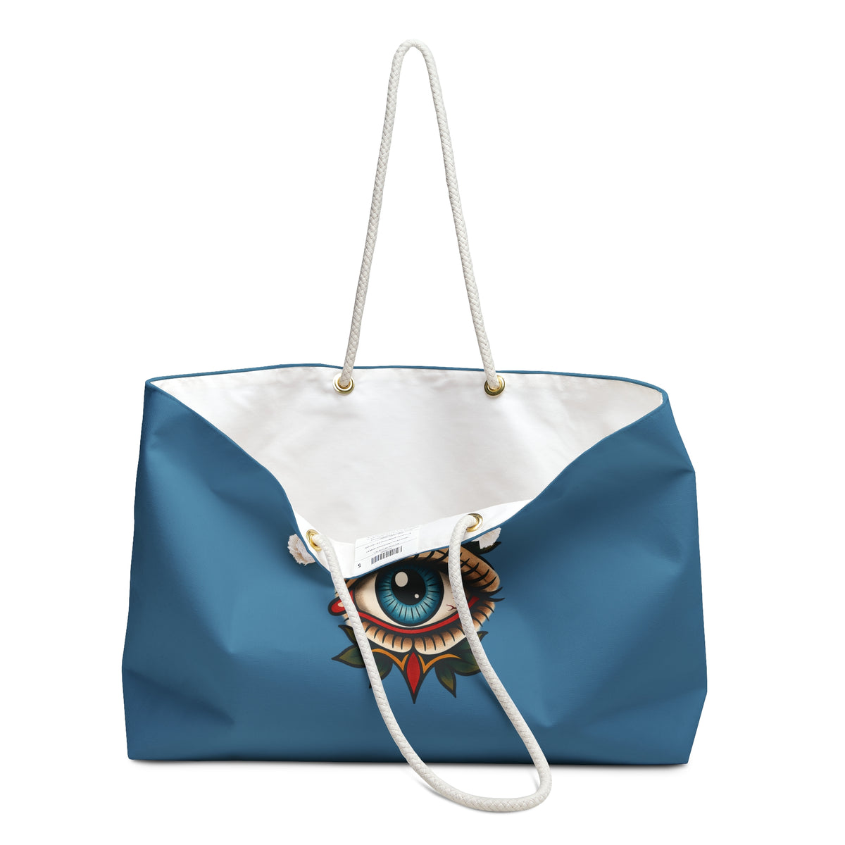 Tote, Weekender Travel  Bag - Mystical All-Seeing Eye (medium blue)