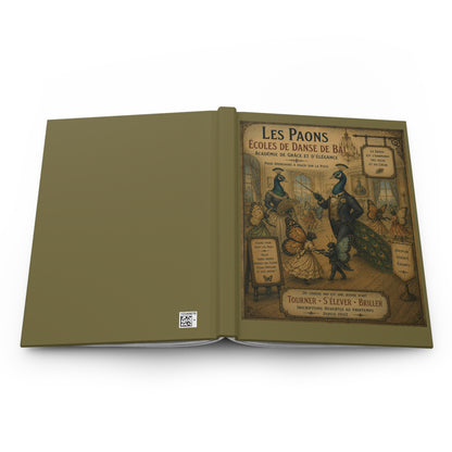 Journal Notebook, Hardcover Lined - Peacock Dance School