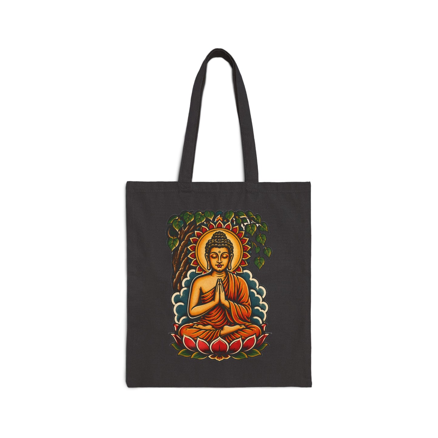 Buddha Meditation Canvas Tote Bag — Eco Cotton Yoga & Meditation Bag